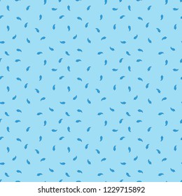 Vector group of blue feather on blue background. Easy editable layered vector illustration. 
