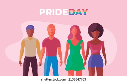 Vector de grupos de parejas homosexuales juntos.