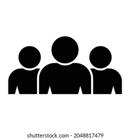  Diseño de iconos de glifos de grupos vectores
