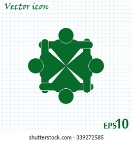 Vector group of people, Team convention 4