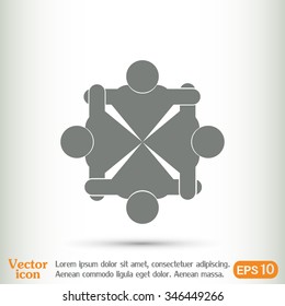 Vector group of people, Team convention 4