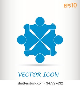 Vector group of people, Team convention 4
