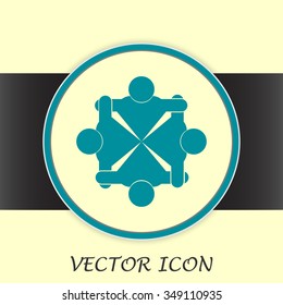 Vector group of people, Team convention 4
