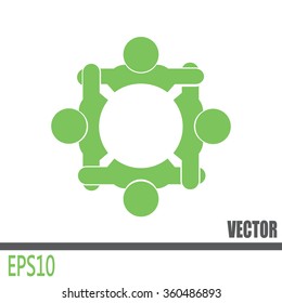 Vector group of people, Team convention 4