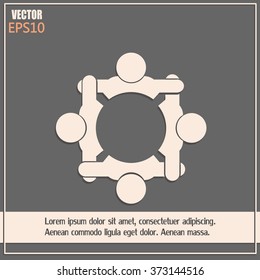 Vector group of people, Team convention 4