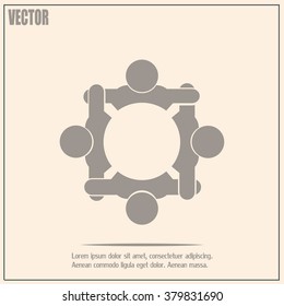 Vector group of people, Team convention 4