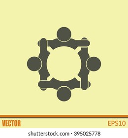 Vector group of people, Team convention 4