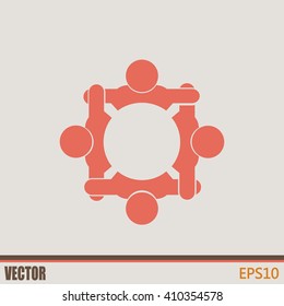 Vector group of people, Team convention 4
