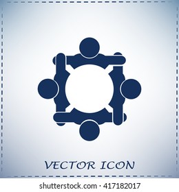 Vector group of people, Team convention 4