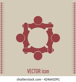 Vector group of people, Team convention 4