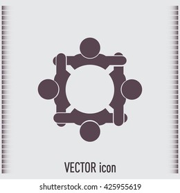 Vector group of people, Team convention 4