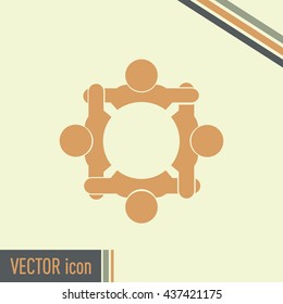 Vector group of people, Team convention 4