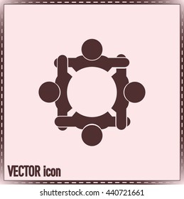 Vector group of people, Team convention 4