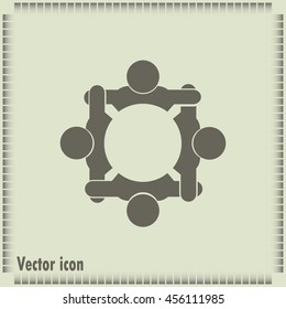 Vector group of people, Team convention 4