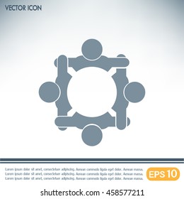 Vector group of people, Team convention 4