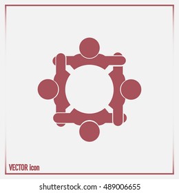 Vector group of people, Team convention 4