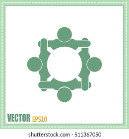 Vector group of people, Team convention 4