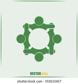 Vector group of people, Team convention 4