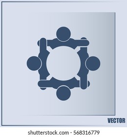 Vector group of people, Team convention 4