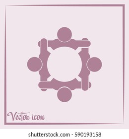 Vector group of people, Team convention 4
