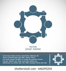 Vector group of people, Team convention 4