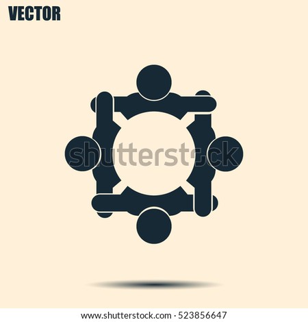 Vector group of people, Team convention 4