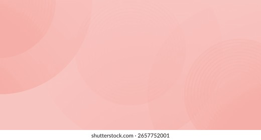 Vector group of pink peach, soft orange podium with pastel wavy layered paper art backdrop for product display.