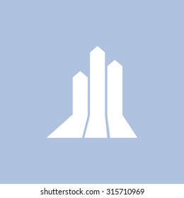 Vector growing graph icon