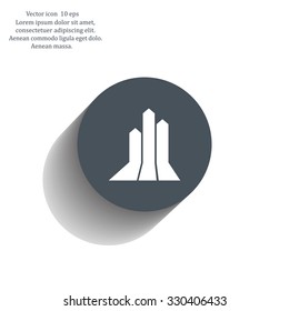 Vector growing graph icon