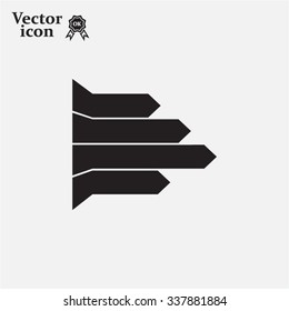 Vector growing graph icon