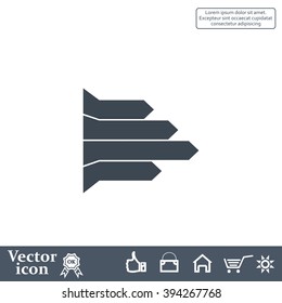Vector growing graph icon
