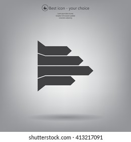 Vector growing graph icon