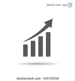 Vector Growing Graph Icon