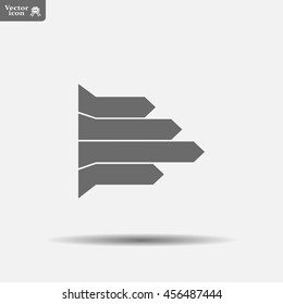 Vector growing graph icon