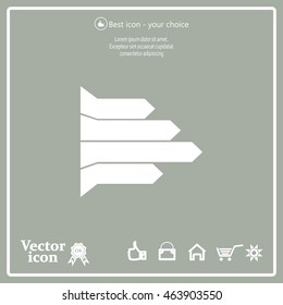 Vector growing graph icon