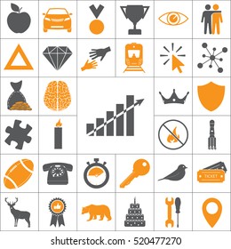 Vector growing graph icon