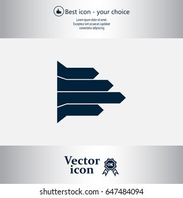 Vector growing graph icon