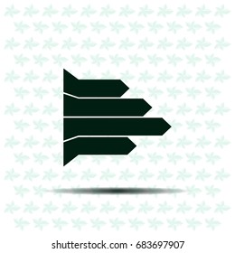 Vector growing graph icon