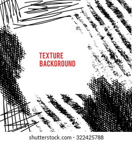 Vector grunge abstract background. Pen texture. Vector design elements. Dark smear background.