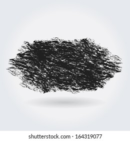 Vector grunge abstract shape, banner illustration