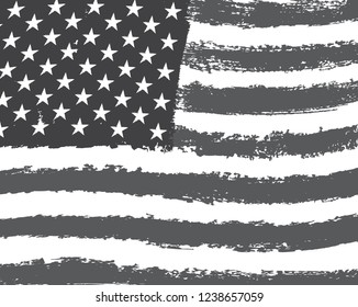 Vector grunge American flag