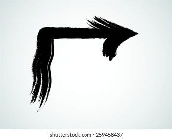 Vector Grunge Arrow 
