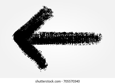Vector grunge arrow.Hand drawn arrow.