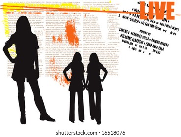 Vector grunge background