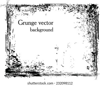 Vector grunge background. Abstract shape and hand drawn