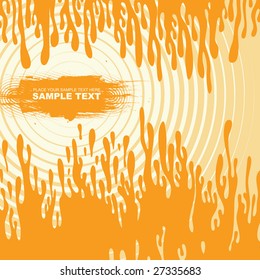 vector grunge background with banner. vector illustration