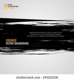 Vector grunge background. Banner with place for your text. 