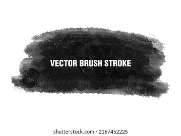 vector grunge background. black paint stroke texture