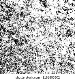 Vector grunge background in black and white. Abstract monochrome texture. Vintage old texture in cracks, scuffs, chips, stains