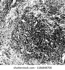 Vector grunge background in black and white. Abstract monochrome texture. Vintage old texture in cracks, scuffs, chips, stains